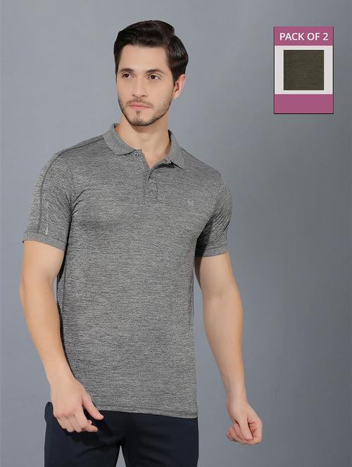 men pack of 2 solid polo t-shirt - 21578150 - Very Small Image - 1