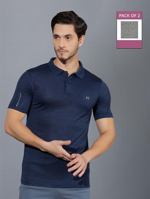 men pack of 2 solid polo t-shirt - 21578151 - Very Small Image - 1