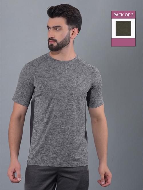 men pack of 2 regular fit sports t-shirt - 21578286 - Very Small Image - 1