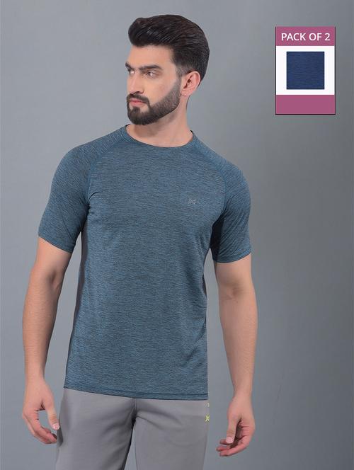 men pack of 2 regular fit sports t-shirt - 21578289 - Very Small Image - 1