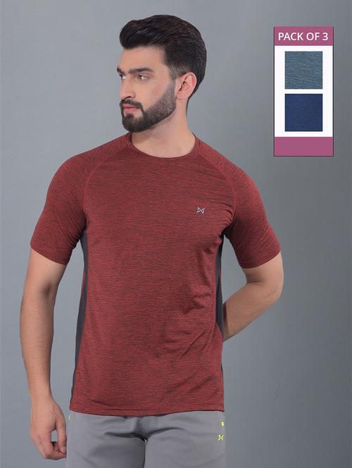 men pack of 3 regular fit sports t-shirt - 21578293 - Very Small Image - 1