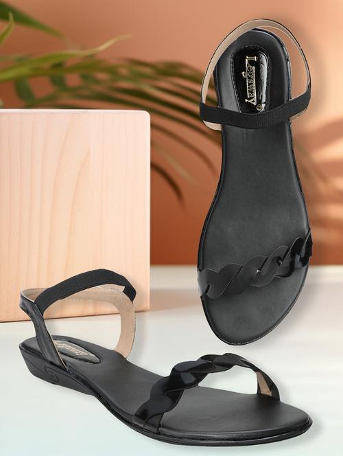 women black ankle strap sandal - 21578439 - Very Small Image - 1