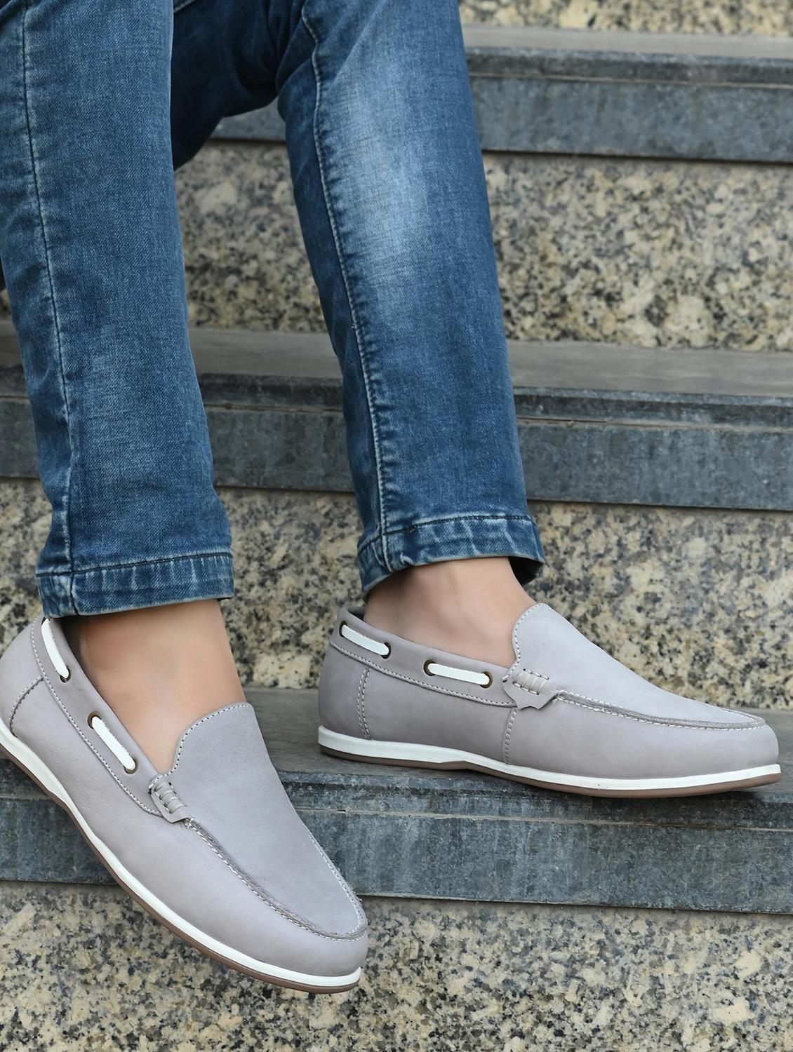 men grey slip on loafer - 21580019 - Standard Image - 5