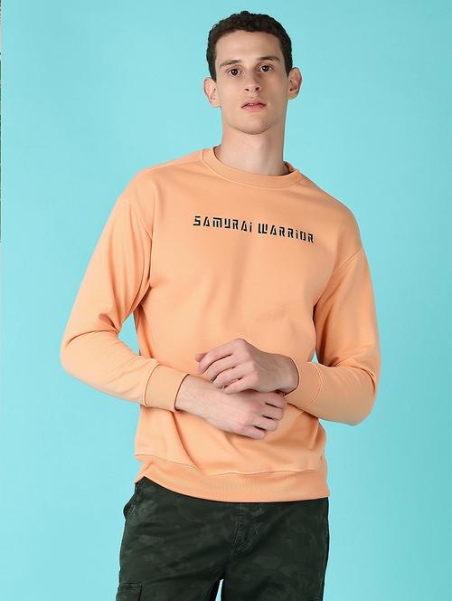 men long sleeves front & back print sweatshirt - 21580090 - Very Small Image - 1