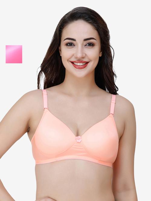 women pack of 2 solid t-shirt bra combo - 21580383 - Very Small Image - 1