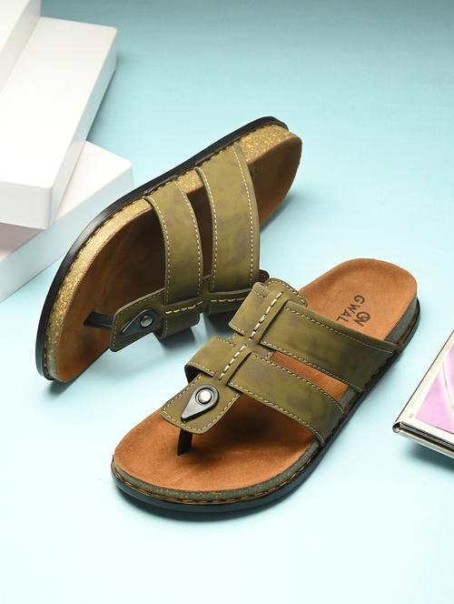 men solid slip on sandal - 21580787 - Very Small Image - 1