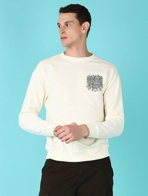 men long sleeves front & back print sweatshirt - 21580927 - Very Small Image - 1
