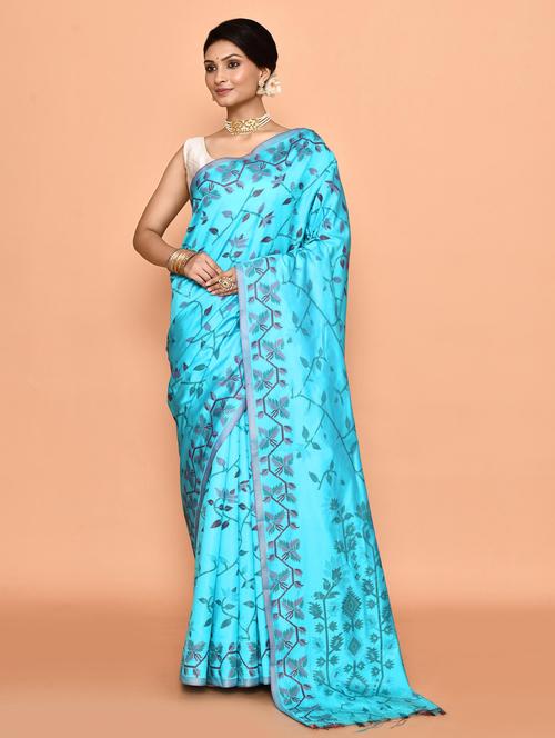 women self design handloom saree - 21583358 - Very Small Image - 1