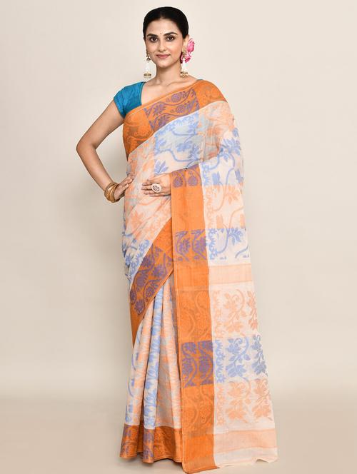 women floral tant saree - 21583377 - Very Small Image - 1