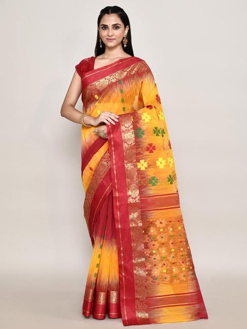 women self design handloom saree - 21583402 - Very Small Image - 1