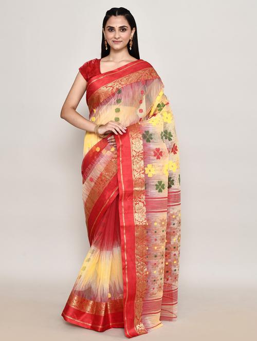 women self design handloom saree - 21583403 - Very Small Image - 1
