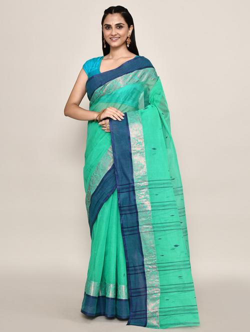 women self design handloom saree - 21583407 - Very Small Image - 1