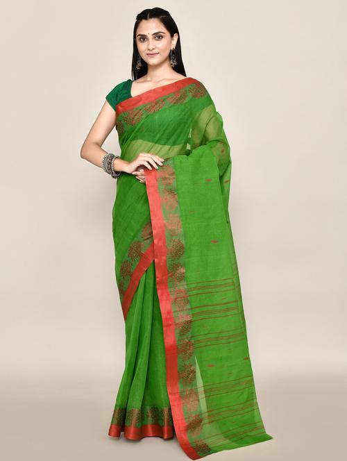 women self design handloom saree - 21583411 - Very Small Image - 1