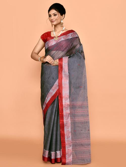 women self design handloom saree - 21583412 - Very Small Image - 1