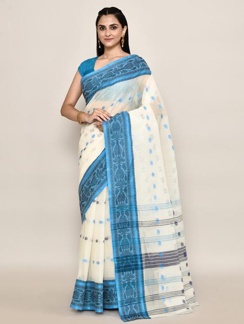 women self design handloom saree - 21583414 - Very Small Image - 1