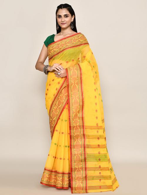 women self design handloom saree - 21583415 - Very Small Image - 1