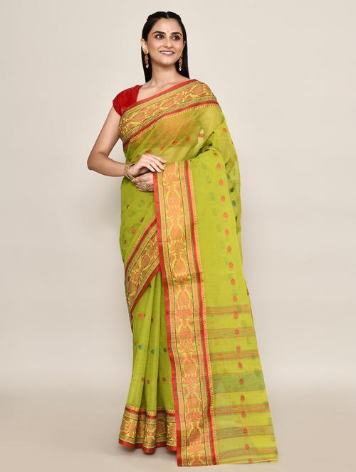 women self design handloom saree - 21583416 - Very Small Image - 1