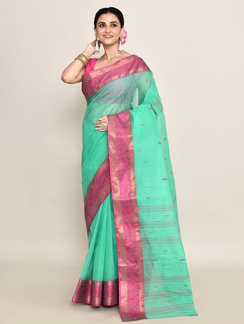 women self design handloom saree - 21583424 - Very Small Image - 1