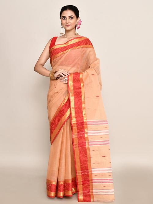 women self design handloom saree - 21583425 - Very Small Image - 1