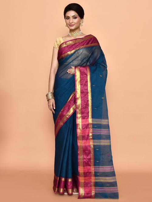 women self design handloom saree - 21583426 - Very Small Image - 1