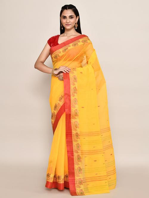 women self design handloom saree - 21583431 - Very Small Image - 1