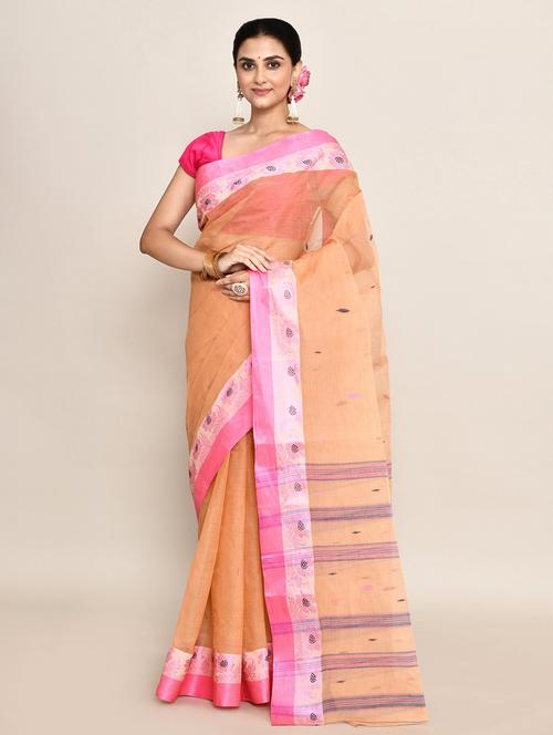 women self design handloom saree - 21583432 - Very Small Image - 1