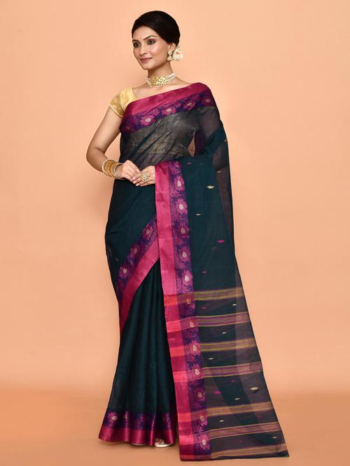 women self design handloom saree - 21583436 - Very Small Image - 1
