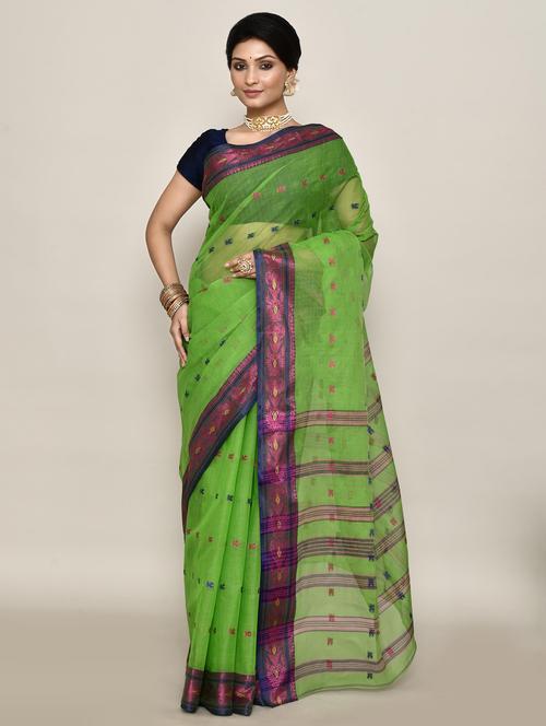 women self design handloom saree - 21583442 - Very Small Image - 1