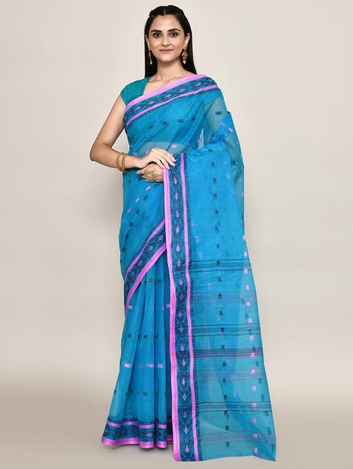 women self design handloom saree - 21583444 - Very Small Image - 1