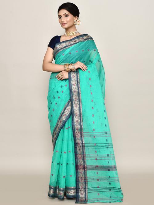 women self design handloom saree - 21583445 - Very Small Image - 1