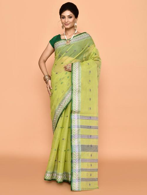 women self design handloom saree - 21583447 - Very Small Image - 1