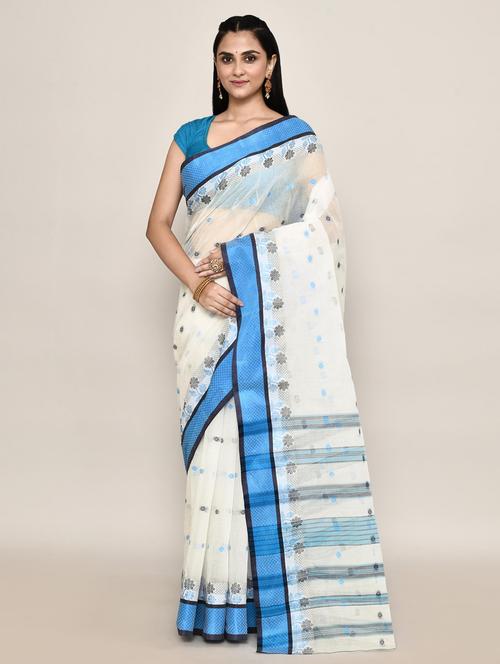 women self design handloom saree - 21583451 - Very Small Image - 1