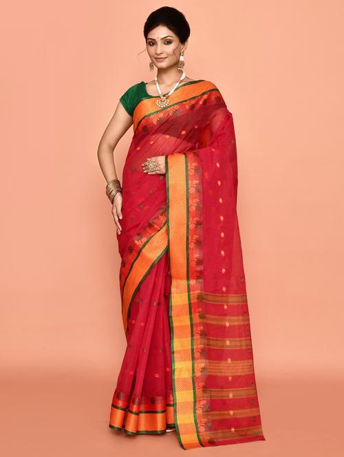 women self design handloom saree - 21583456 - Very Small Image - 1