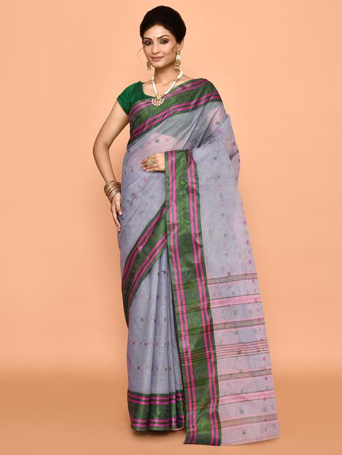 women self design handloom saree - 21583461 - Very Small Image - 1