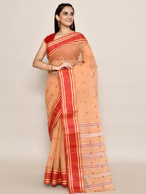 women self design handloom saree - 21583463 - Very Small Image - 1