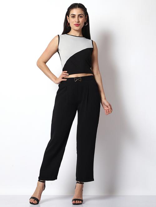 women color block top and trouser co-ord set - 21584271 - Very Small Image - 1