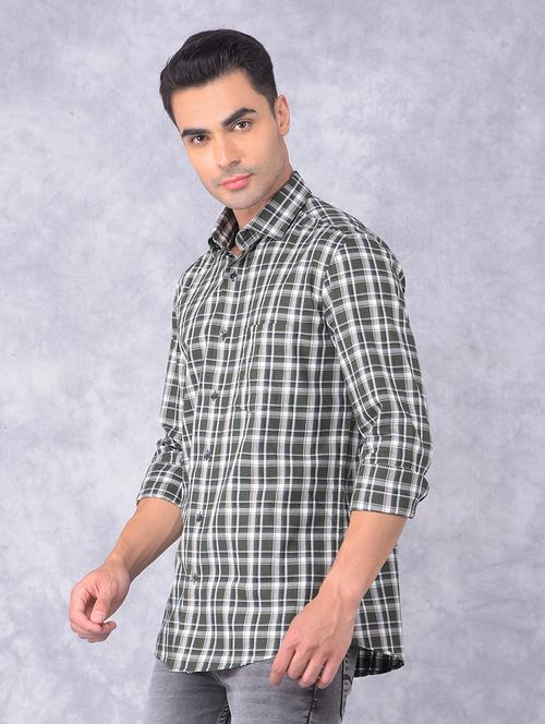 men checkered regular fit casual shirt - 21585752 - Very Small Image - 1