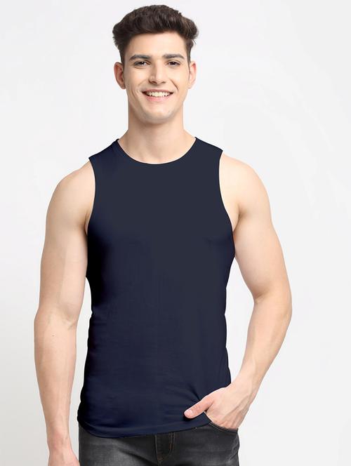 men round neck printed vest - 21586639 - Very Small Image - 1
