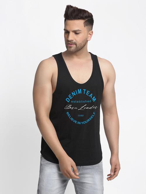 men scoop neck printed vest - 21586645 - Very Small Image - 1