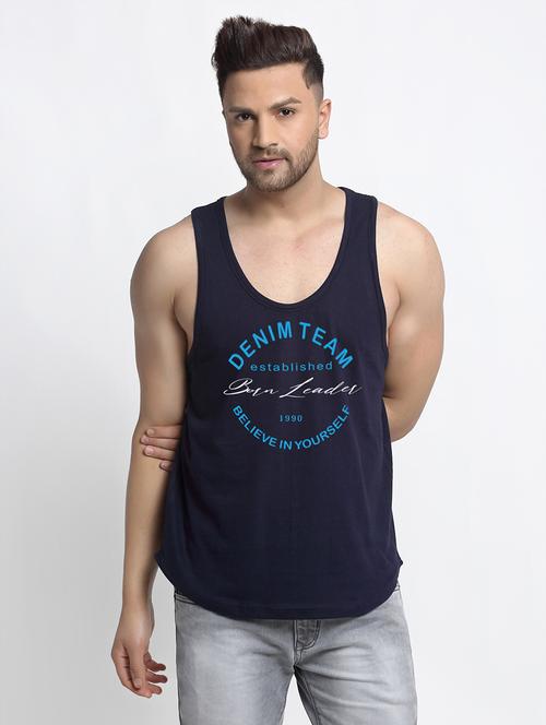 men scoop neck printed vest - 21586646 - Very Small Image - 1