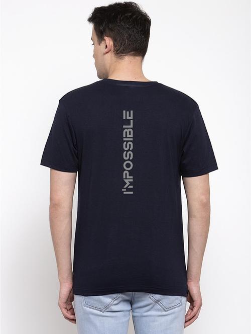 men v-neck back print t-shirt - 21586652 - Very Small Image - 1