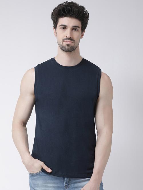 men round neck printed vest - 21586656 - Very Small Image - 1