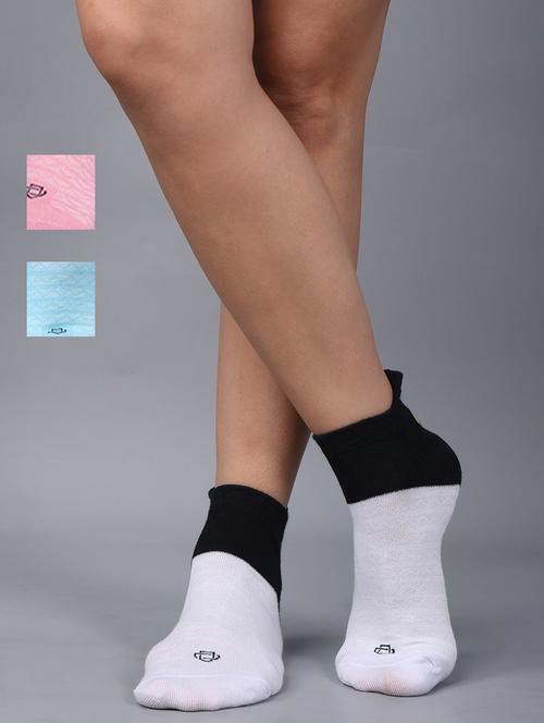 women pack of 3 ankle length socks - 21586905 - Very Small Image - 1