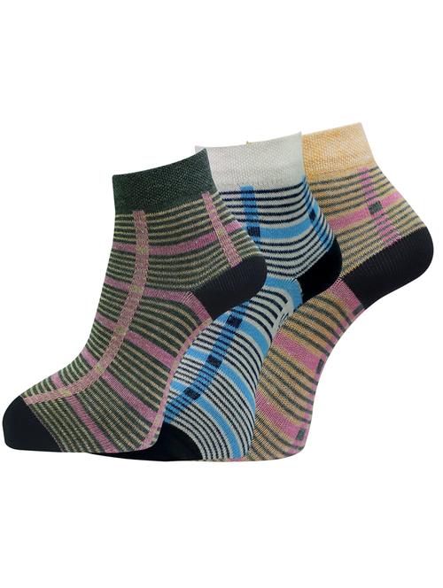 women cotton ankle length socks combo - 21587165 - Very Small Image - 1