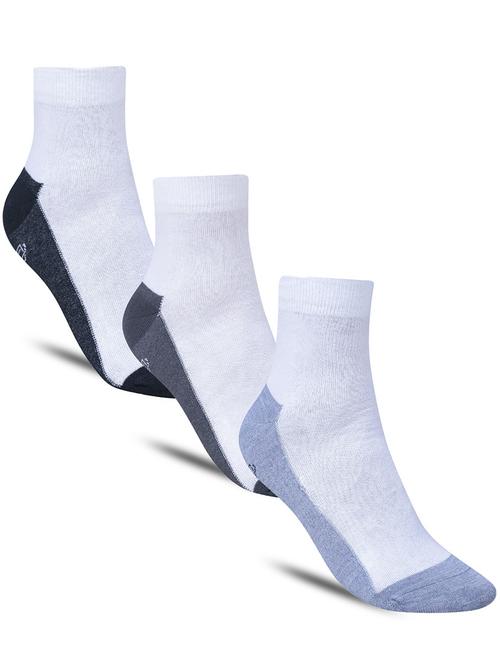 men color block cotton ankle length socks combo - 21587414 - Very Small Image - 1
