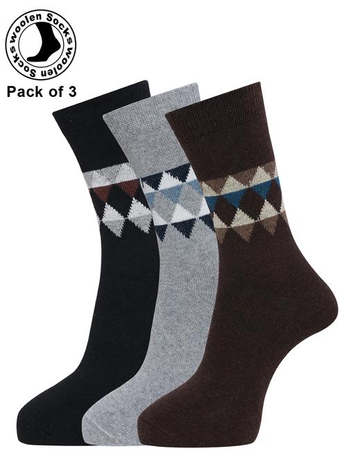 men pack of 3 above ankle length sock - 21588122 - Very Small Image - 1