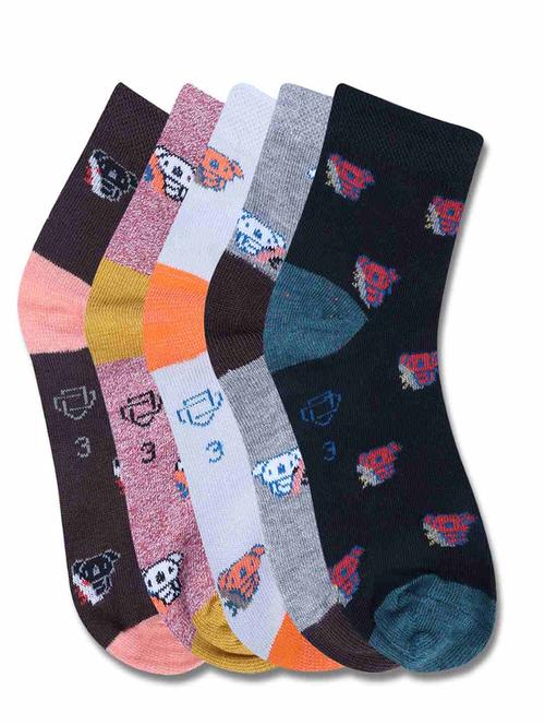 boys printed ankle length socks combo - 21588825 - Very Small Image - 1