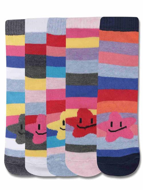 boys printed ankle length socks combo - 21588827 - Very Small Image - 1