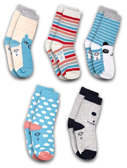 Boys Pack Of 5 Above Ankle Length Sock - 21589089 - Very Small Image - 1