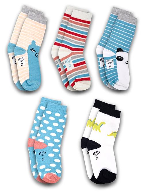 Boys Pack Of 5 Above Ankle Length Sock - 21589094 - Very Small Image - 1